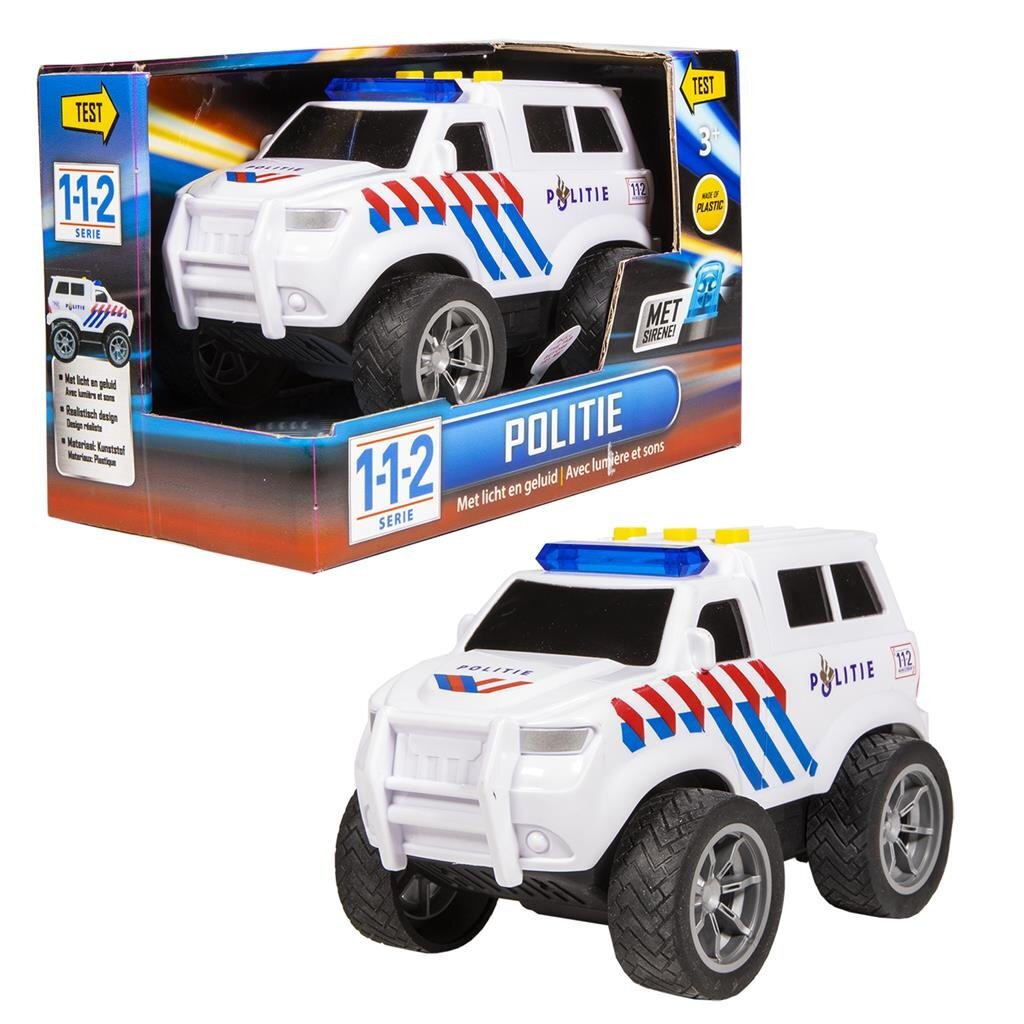 112 Politieauto + Licht en Geluid - Politie Speelgoed - Basic- 7.89€ bij Bobby &amp; Caro
