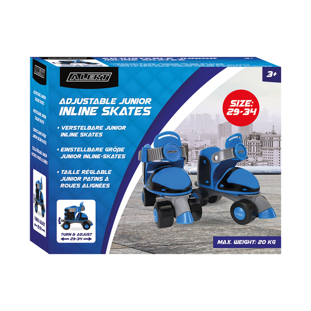 Alert Junior Inline Skates 29-34 Blauw - Skates/Rolschaatsen - Alert- 18.09€ bij Bobby &amp; Caro