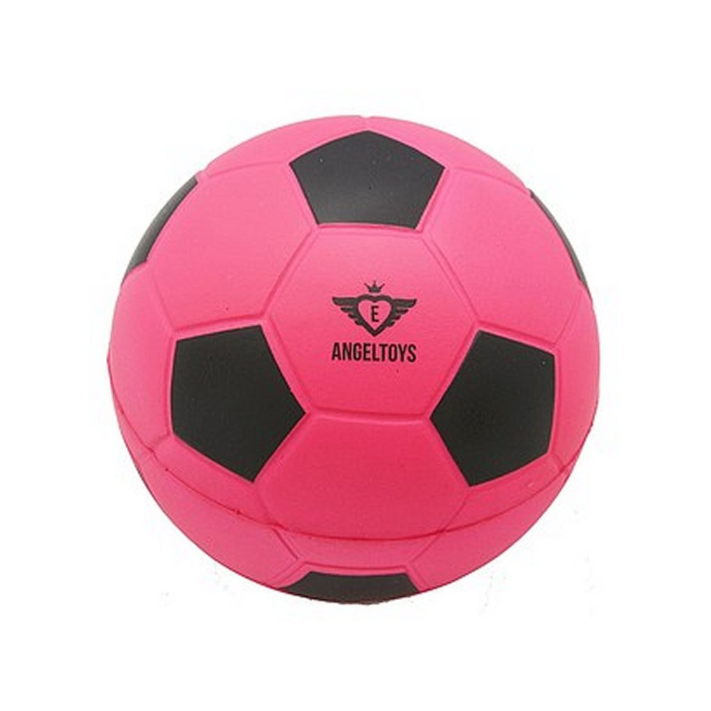 Angel Toys Foam Voetbal 12 cm Roze/Zwart - Speelgoed - Angel Toys- 4.99€ bij Bobby &amp; Caro