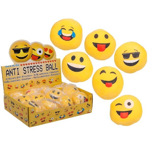 Emoticon Stress Ball Assorti - Diversen - Basic- 2.95€ bij Bobby &amp; Caro