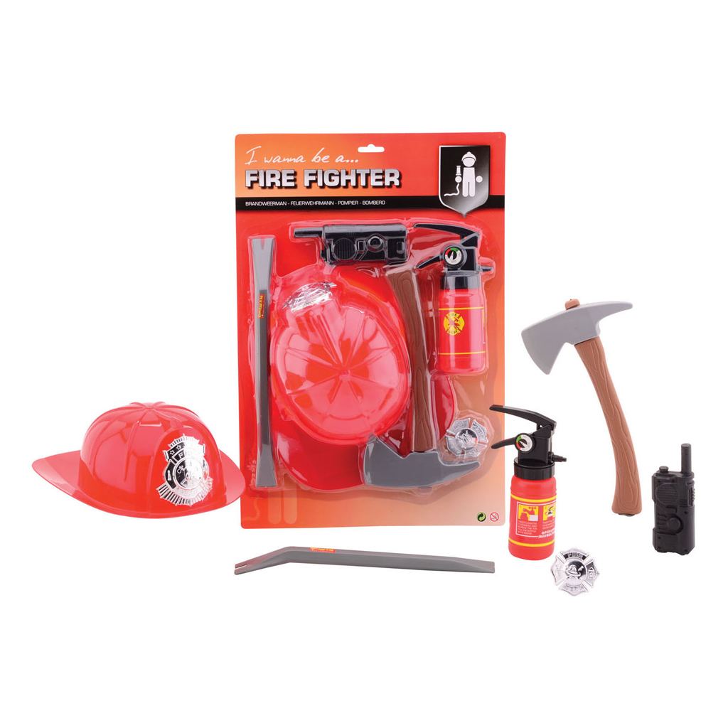 Brandweer Speelset 6-delig - Brandweer Speelgoed - Basic- 10.39€ bij Bobby &amp; Caro