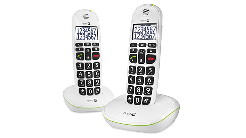 Doro Phone Easy 110 Duo Big Button Care Dect Telefoon Wit - Draadloze Telefoons - Doro- 95.50€ bij Bobby &amp; Caro