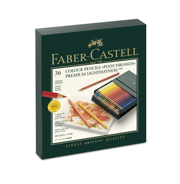 Faber Castell FC-110038 Kleurpotlood Polychromos Studiobox à 36 Stuks - Kleurpotloden - Faber Castell- 47.75€ bij Bobby &amp; Caro