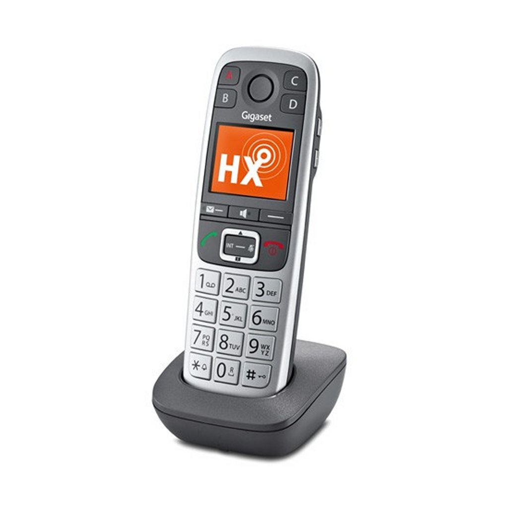 Gigaset E560HX Big Button Telefoon Zilver/Grijs - Draadloze Telefoons - Gigaset- 83.20€ bij Bobby &amp; Caro
