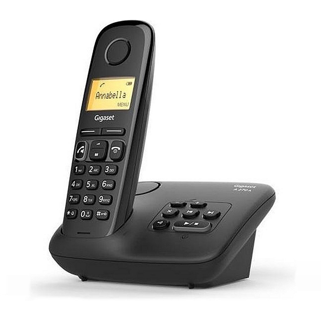 Gigaset A270A DECT Telefoon + Antwoordapparaat Zwart - Draadloze Telefoons - Gigaset- 41.30€ bij Bobby &amp; Caro