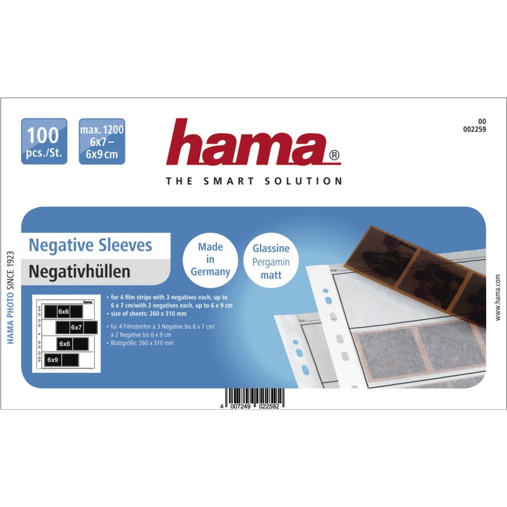 Hama Negatiefbladen Perg.60/70Mm 4X 100St - Overige Accessoires - Hama- 16.85€ bij Bobby &amp; Caro