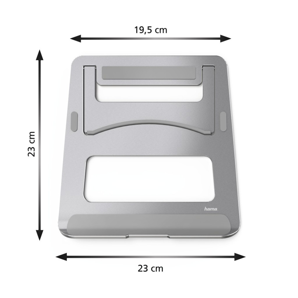 Hama Notebook-stand Aluminium Zilver - Notebook Accessoires - Hama- 25.99€ bij Bobby &amp; Caro