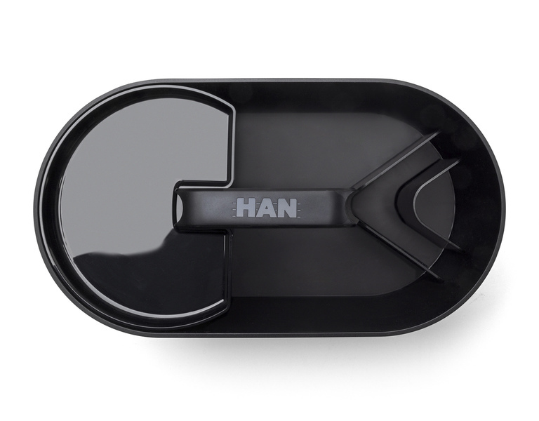 HAN HA-1200-13 Toolbox Loft Mobiele Organiser Zwart 4 Vakken Met Uitneembaar Plateau Zwart