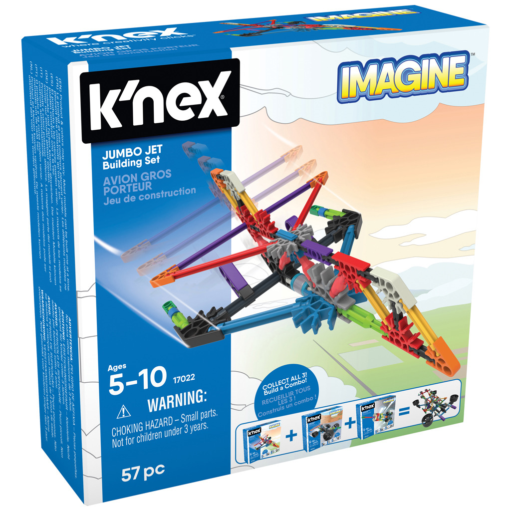 Knex Imagine Jumbo Jet Building Set 57-delig - Speelgoed - Knex- 11.75€ bij Bobby &amp; Caro