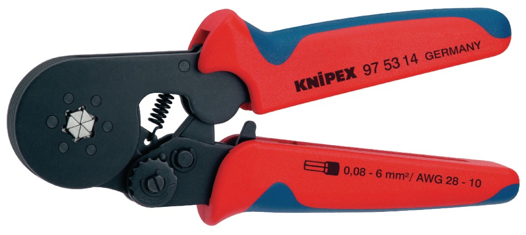 Knipex Kp-975314 sb Zelfinstellende Krimptang voor Adereindhulzen - Huishouden - Knipex- 200.69€ bij Bobby &amp; Caro