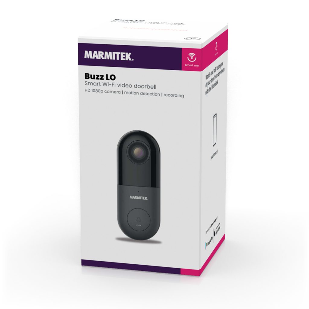 Marmitek Smart Wifi Video Deurbel 1080p - Deurbellen / Observatiesystemen - Marmitek- 91.75€ bij Bobby &amp; Caro