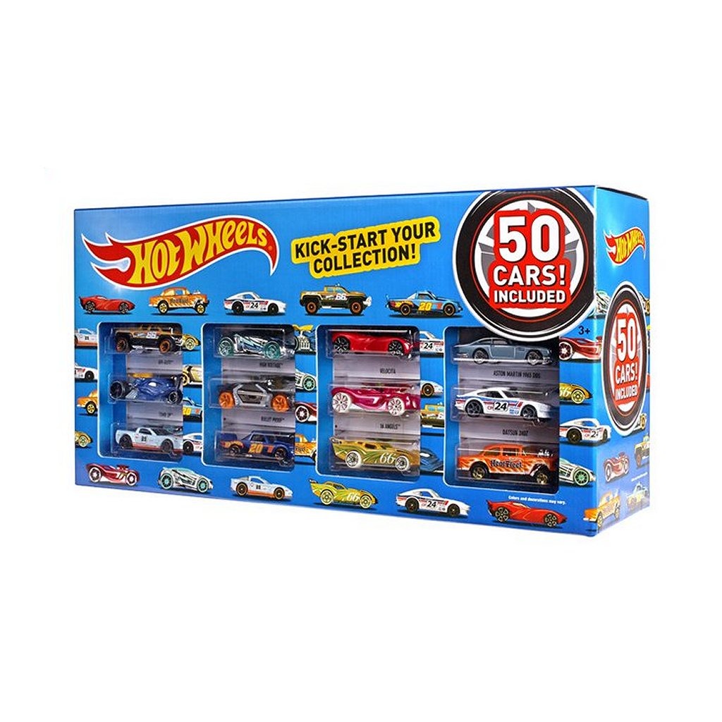 Hot Wheels Set van 50 Auto&#039;s - Auto s/Vliegtuigen enz. - Mattel- 94.39€ bij Bobby &amp; Caro