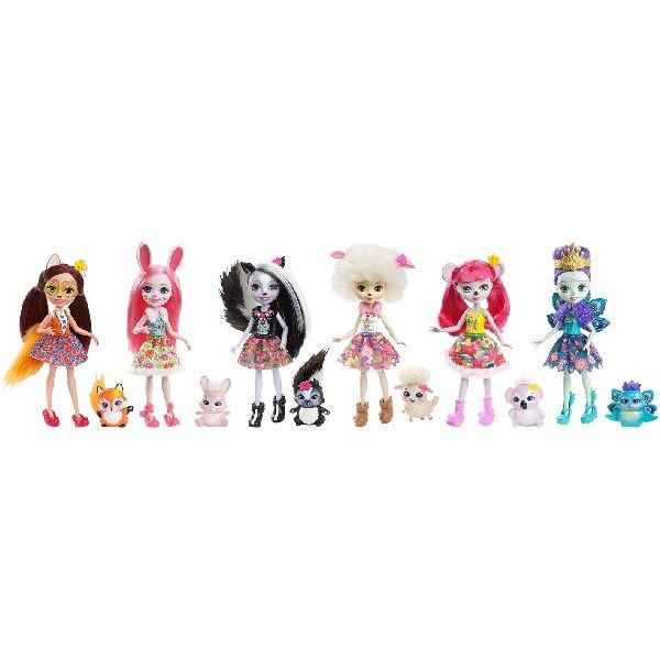 Mattel Enchantimals Pop & Dierenvriendje 15cm Assorti - Poppen en Accessoires - Mattel- 9.49€ bij Bobby &amp; Caro