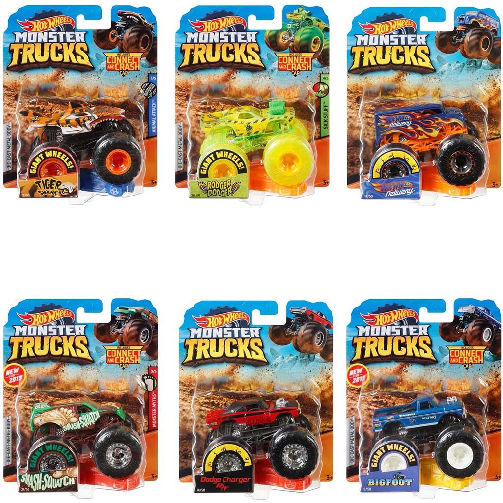 Hot Wheels Monster Trucks 1:64 Assorti - Auto s/Vliegtuigen enz. - Mattel- 8.35€ bij Bobby &amp; Caro