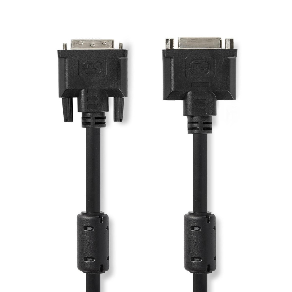 Nedis CCGP32055BK20 Dvi-kabel Dvi-i 24+5-pins Male - Dvi-i 24+5-pins Female 2,0 M Zwart - DVI / Dual Link Kabels - Nedis- 7.20€ bij Bobby &amp; Caro