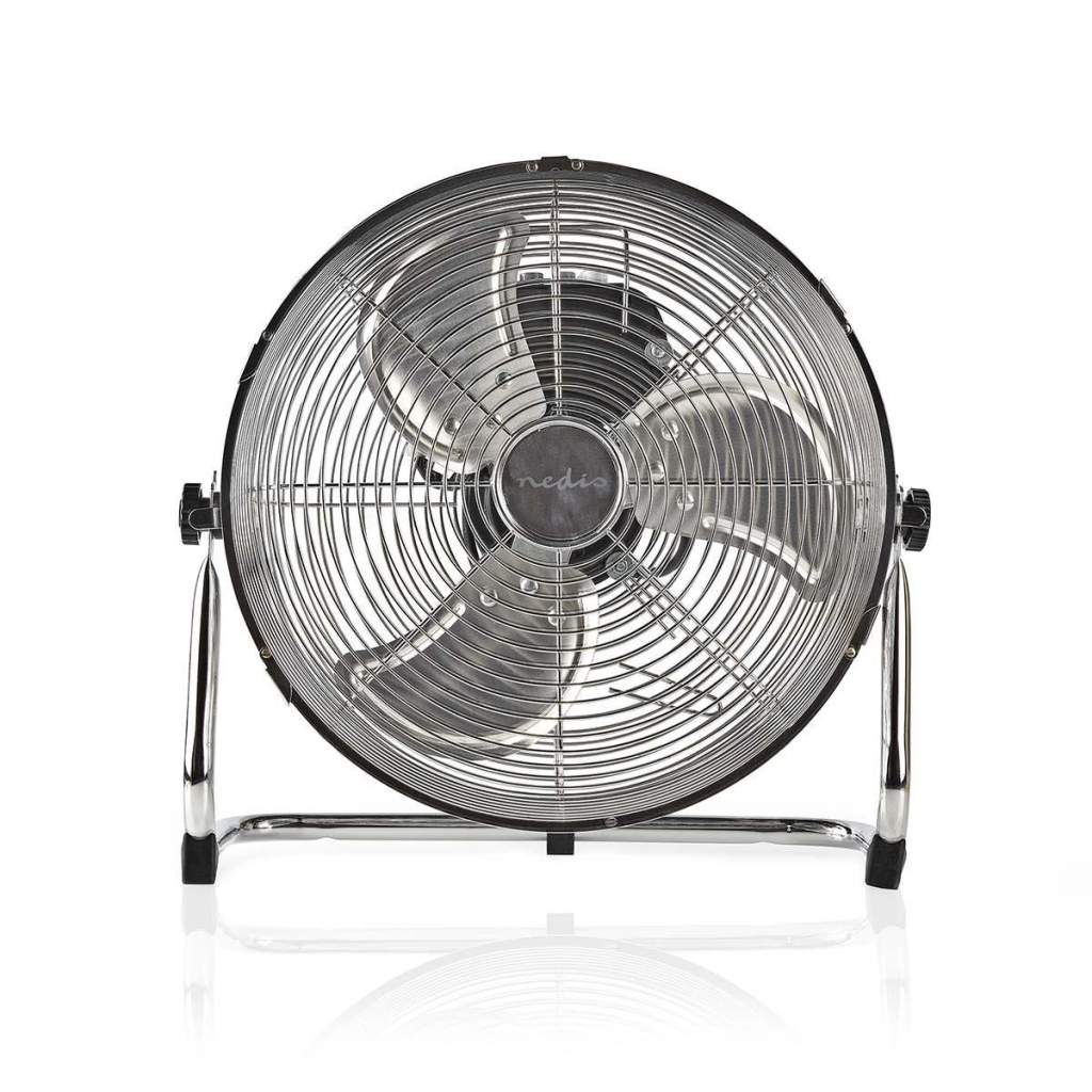 Nedis FNFL10CCR30 Vloerventilator Diameter 30 Cm 3 Snelheden Chroom - Huishouden - Nedis- 53.05€ bij Bobby &amp; Caro