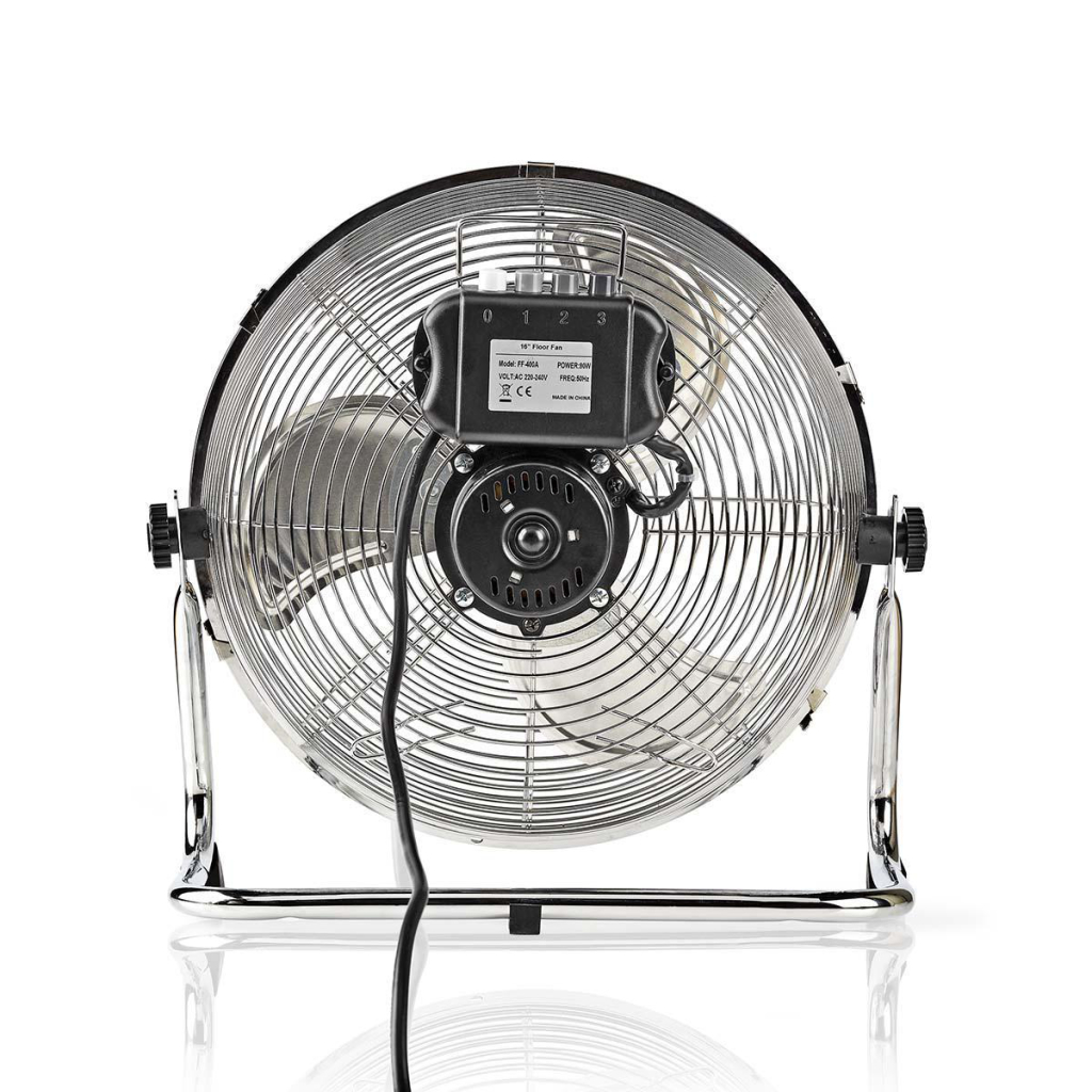 Nedis FNFL10CCR30 Vloerventilator Diameter 30 Cm 3 Snelheden Chroom - Huishouden - Nedis- 53.05€ bij Bobby &amp; Caro