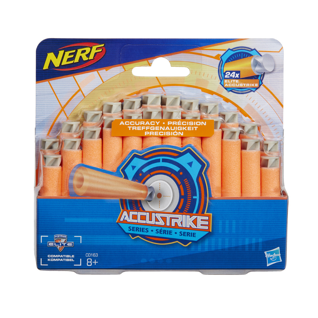 Nerf Accustrike N-Strike Elite Darts 24 Stuks - Nerf N Strike Dartblasters - Nerf- 11.10€ bij Bobby &amp; Caro