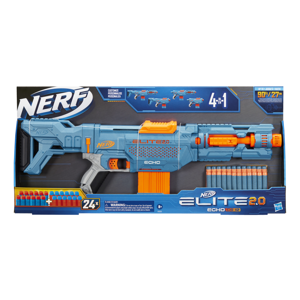 Nerf Elite 2.0 Echo CS 10 Blaster + 24 Darts - Nerf N Strike Dartblasters - Nerf- 47.20€ bij Bobby &amp; Caro