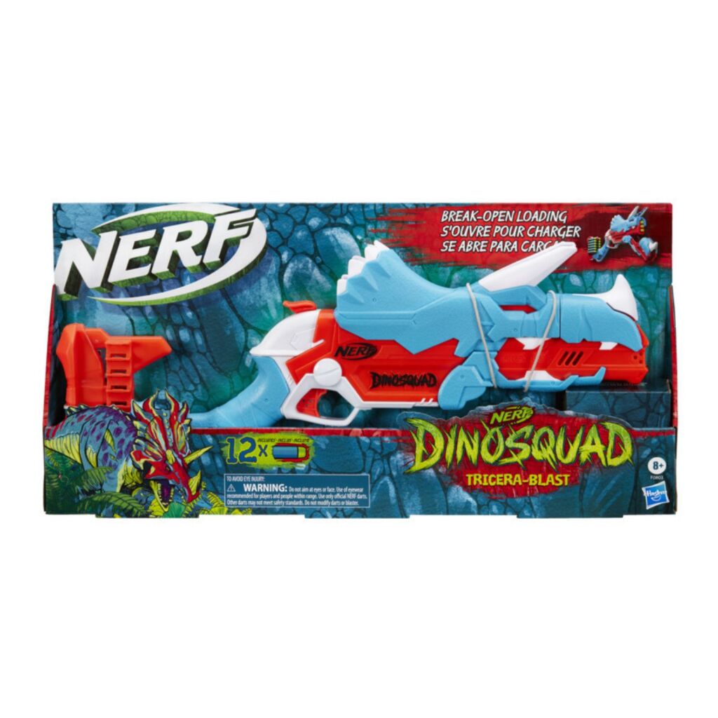 Nerf Dinosquad Tricera-Blast Blaster + 12 Darts - Nerf N Strike Dartblasters - Nerf- 29.85€ bij Bobby &amp; Caro