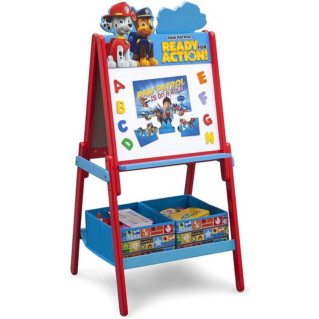 Paw Patrol TE87578PW Houten Dubbelzijdig Krijtbord/Whiteboard - Schoolbord/Whiteboard - Paw Patrol- 79.99€ bij Bobby &amp; Caro