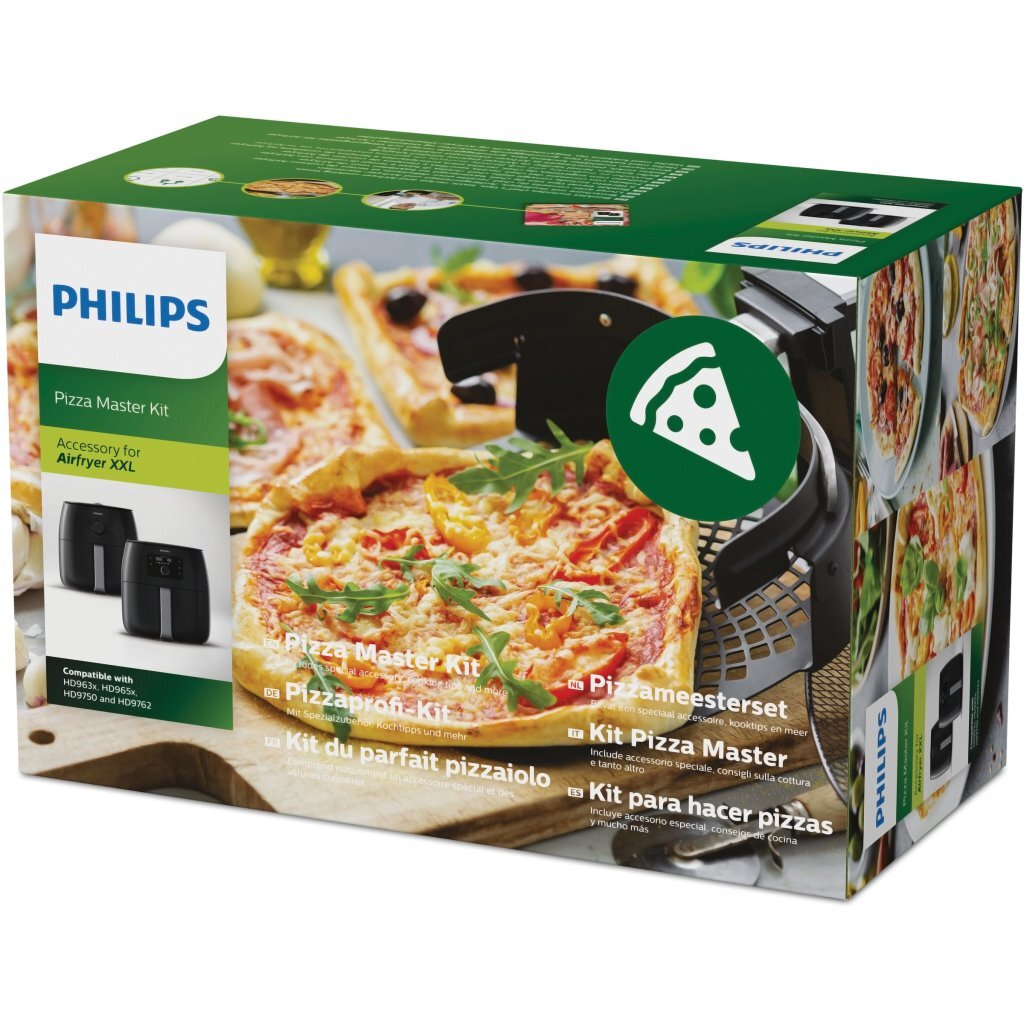 Philips HD9953/00 Airfryer Pizzaplaat Zwart - Accessoires - Philips- 40.35€ bij Bobby &amp; Caro