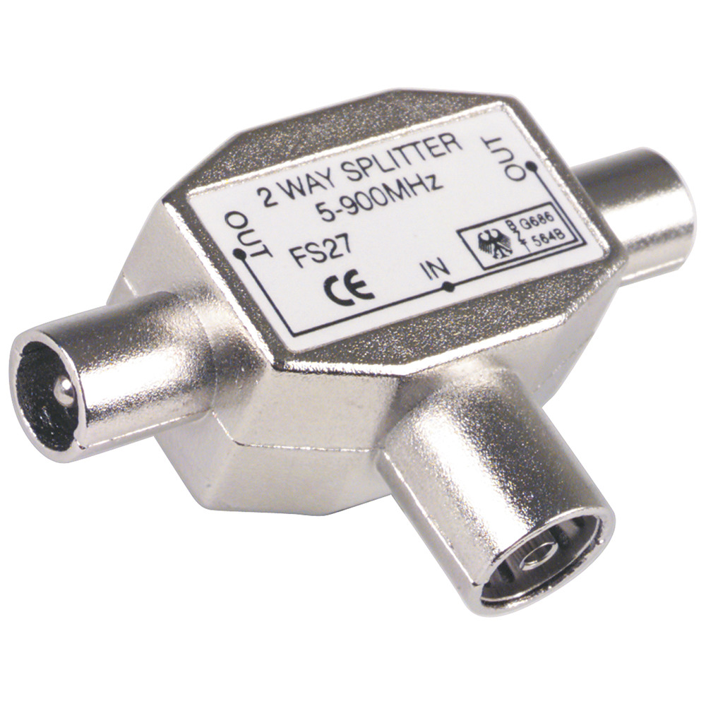 Scanpart Tv Splitter 9.5(f)-2x9.5(m) - COAX Splitters - Scanpart- 4.75€ bij Bobby &amp; Caro