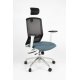 Linea Fabbrica Tekna White 01/PT Zwart/Antraciet Bureaustoel met 3D Armleuning + Hoofdsteun