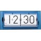NeXtime NE-5209BL Tafel/wandklok Big Flip 36x16.7x8.5cm Acryl Blauw - Klokken - NeXtime- 228.19€ bij Bobby &amp; Caro